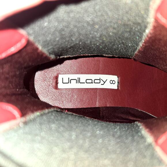 Unilady 8 Brown Women's Chelsea Ankle Boots 1 Inch High Heel  Shoes - Picture 5 of 7